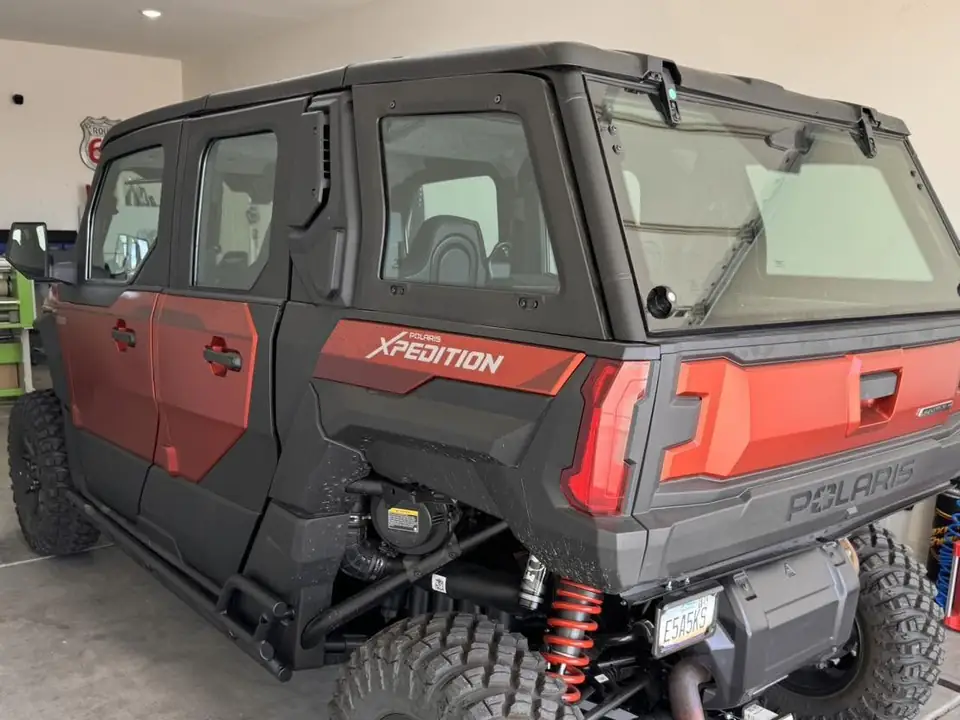 2024 Polaris Xpedition window tint: 15% all sides and rear, 3% sunstrip (view 2)