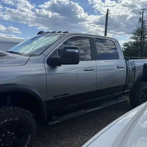 2024 Ram 2500 Power Wagon window tint: 15% HP Ceramic fronts windows to match rear