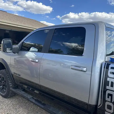 2024 Ram 2500 Power Wagon window tint: 15% HP Ceramic fronts windows to match rear (view 2)