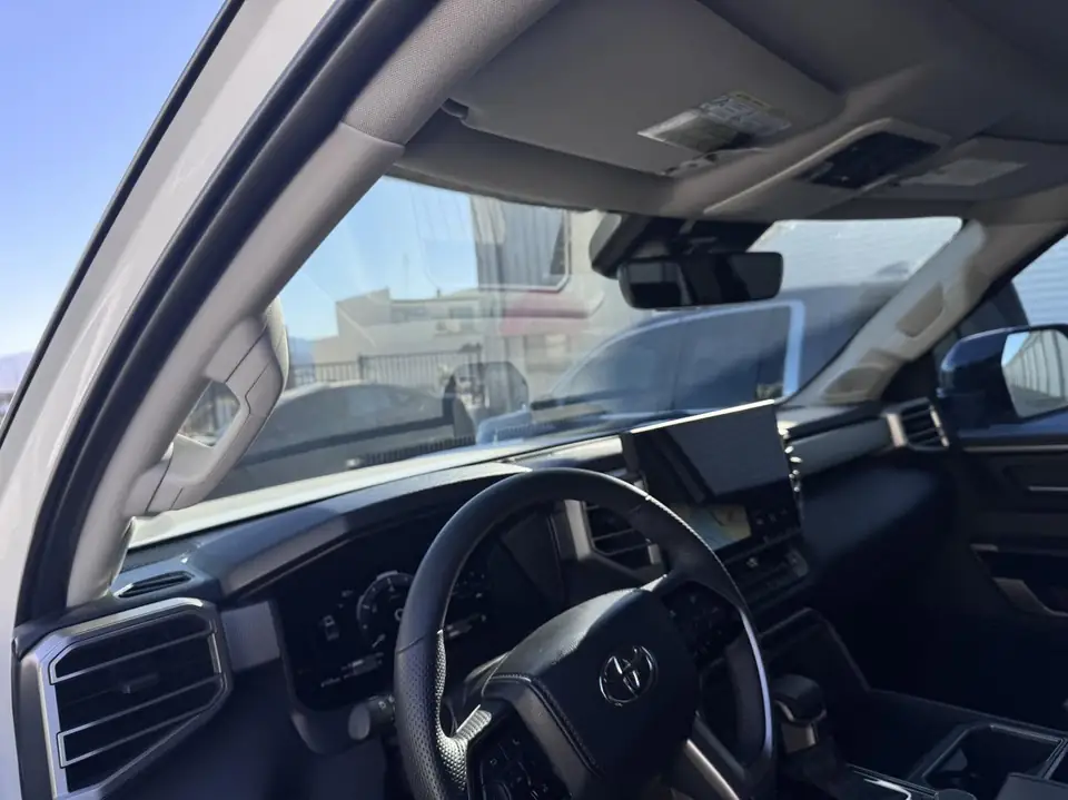 2024 Toyota Tundra windshield tint: 2024 Tundra installed 35% for the full windshield (view 2)