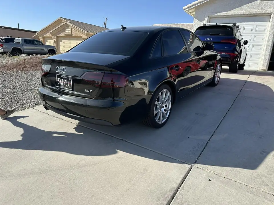Audi A4 window tint: Remove all old tint, 5% rear doors, quarter windows and back glass, 15% front doors, 5% windshield strip (view 5)