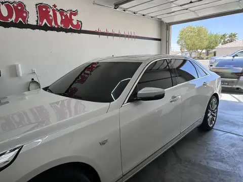 Cadillac CT6 window tint: 5% Carbon Ceramic front doors, 50% Carbon Ceramic full windshield