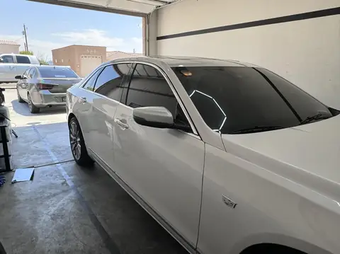 Cadillac CT6 window tint: 5% Carbon Ceramic front doors, 50% Carbon Ceramic full windshield (view 2)