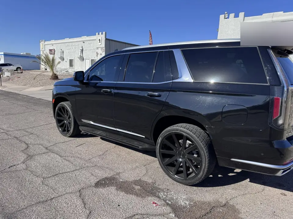 Cadillac Escalade window tint: Cadillac Escalade 20% C-IR front doors to match rear windows (view 2)