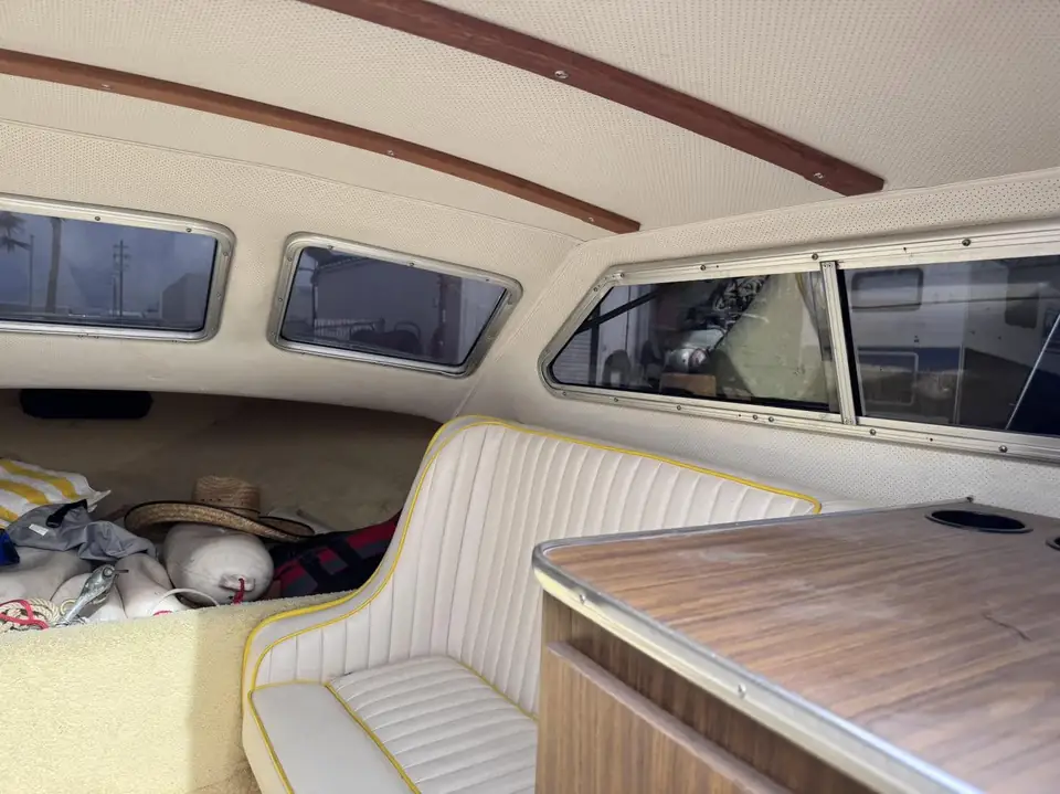 Campbell boat cabin window tint: Removed faded tint from all cabin windows, Installed new 5% on all cabin windows (view 3)