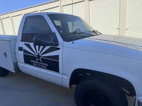 Chevy 1500 window tint: Removal driver door and rear window, 15% sides and back, 5% sunstrip (view 2)
