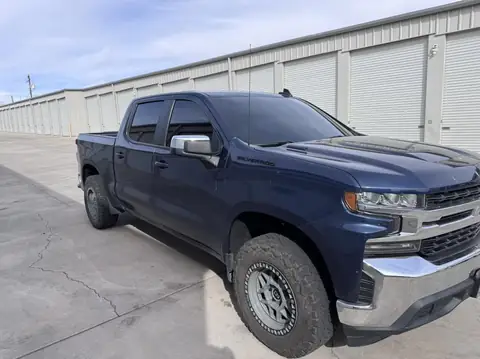 Chevy Silverado window tint: Removal on front doors, Installed new 5% front doors, 35% full windshield (view 2)