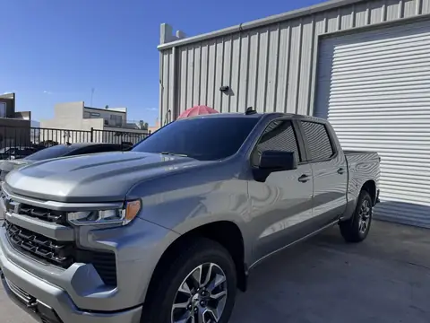 Chevy Silverado window tint: Installed a 35% ceramic IR on the the rear windows (metering at 8%), 15% ceramic IR on the front doors(metering at 11%) (view 2)