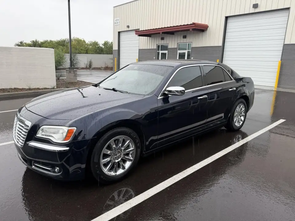 Chrysler 300C windshield sun strip: 5% sun strip across the top of the windshield, done at the shop in Prescott Valley