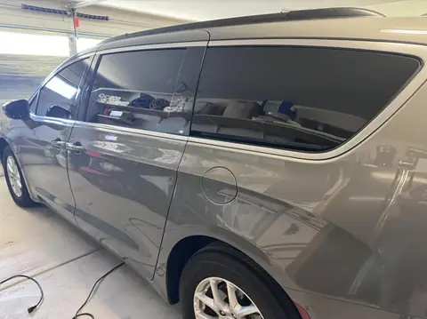 Chrysler Pacifica window tint: 15% Carbon Ceramic all sides and rear, 50% Carbon Ceramic full windshield, 5% windshield strip (view 4)