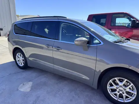 Chrysler Pacifica window tint: 5% rear half over factory privacy glass, 15% front doors, 5% sunstrip
