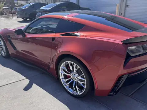 Corvette Z06 window tint: 5% rear hatch, 35% doors and quarter windows (view 3)