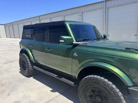 Ford Bronco window tint: 15% 4 doors, 50% full windshield