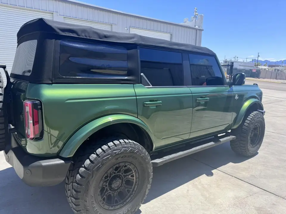 Ford Bronco window tint: 15% 4 doors, 50% full windshield (view 2)