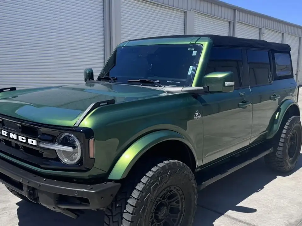 Ford Bronco window tint: 15% 4 doors, 50% full windshield (view 3)
