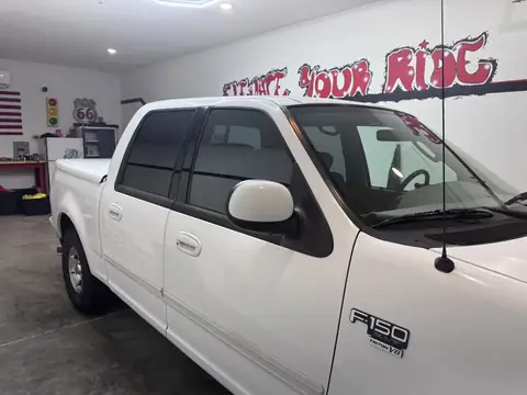 Ford F-150 window tint: 3% Carbon Ceramic sides and rear, 3% Sun Strip
