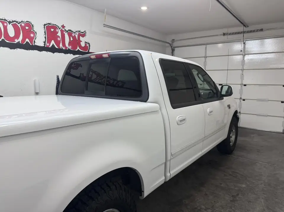 Ford F-150 window tint: 3% Carbon Ceramic sides and rear, 3% Sun Strip (view 3)