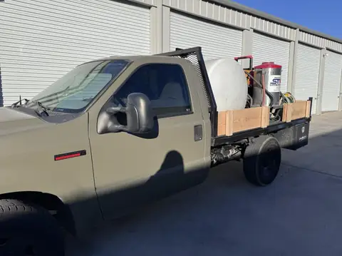 Ford F-250 single cab window tint: 5% C-IR rear window, 35% C-IR side windows