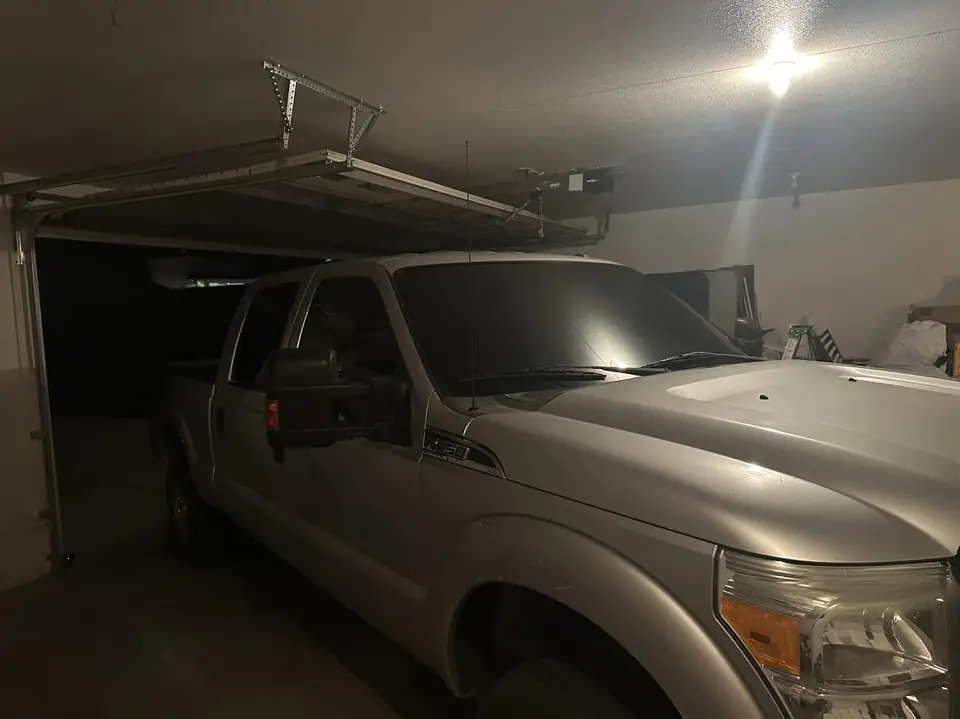 Ford F-250 window tint: Strip all sides and rear, 3% all sides and rear, 50% full windshield, 3% sun strip (view 3)