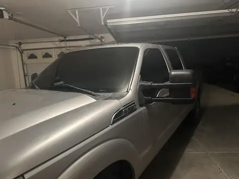 Ford F-250 window tint: Strip all sides and rear, 3% all sides and rear, 50% full windshield, 3% sun strip (view 4)
