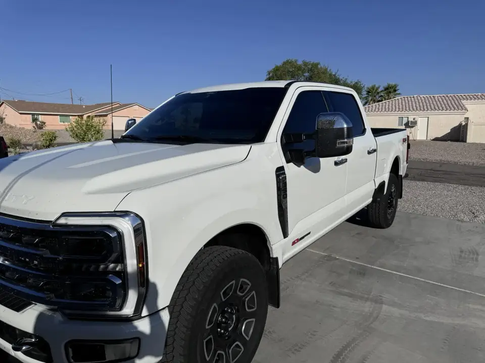 Ford F-350 window tint: 15% all sides and rear, 5% sunstrip (view 4)
