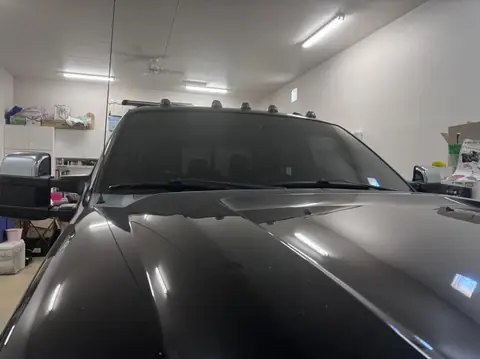 Ford F-350 windshield tint: 50% carbon ceramic full windshield, 5% windshield strip (view 2)