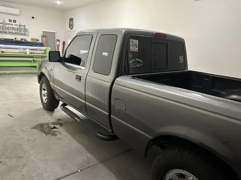 Ford Ranger XLT window tint: Removal on front doors, 15% all sides and rear windows, 5% windshield strip (view 2)