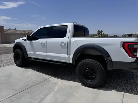 Ford Raptor window tint: 5% over rear 3 privacy windows, 3% front doors