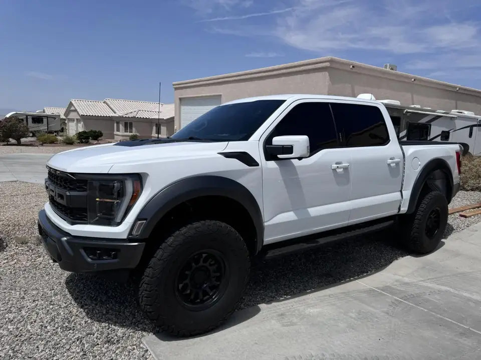 Ford Raptor window tint: 5% over rear 3 privacy windows, 3% front doors (view 2)