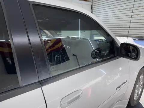 GMC Denali glare strips and windshield tint: Did a couple glare strips on the top 8 inches of driver and passenger windows and a 50% C-IR for the (view 2)