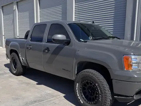 GMC pickup window tint: 5% sides and rear half privacy glass (view 2)
