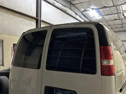GMC utility van window tint: Premium 5% rear doors and side door windows, Premium 35% fronts (view 3)