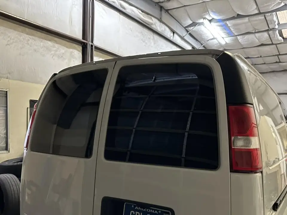 GMC utility van window tint: Premium 5% rear doors and side door windows, Premium 35% fronts (view 3)
