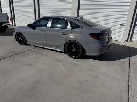 Gray sedan window tint: We removed dealer installed film from all side and rear windows, And installed new 5% for the sides, rear window and sun (view 2)