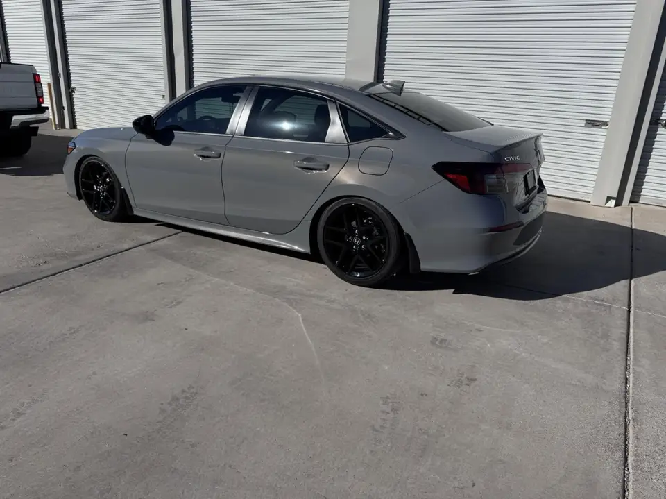 Gray sedan window tint: We removed dealer installed film from all side and rear windows, And installed new 5% for the sides, rear window and sun (view 2)