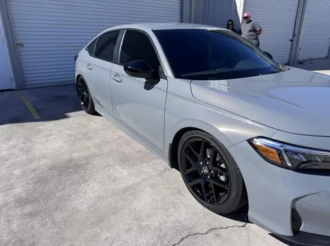 Gray sedan window tint: We removed dealer installed film from all side and rear windows, And installed new 5% for the sides, rear window and sun (view 6)