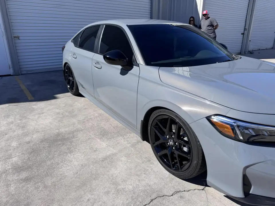 Gray sedan window tint: We removed dealer installed film from all side and rear windows, And installed new 5% for the sides, rear window and sun (view 6)