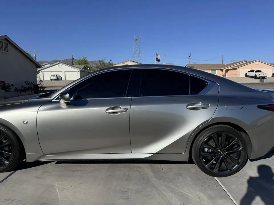 Lexus IS350 window tint: 15% Carbon Ceramic all sides and rear, 5% sun strip (view 5)