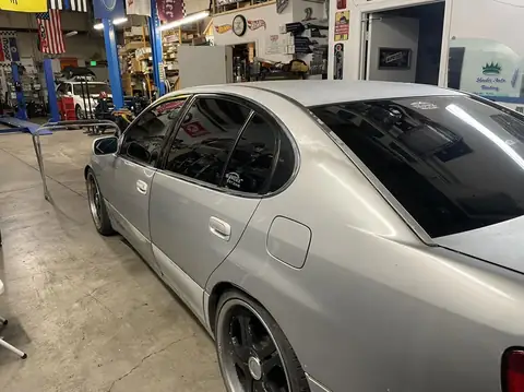 Lexus sedan window tint: Lexus stripped and retinted, 15% premium rear doors and rear windshield, 35% premium front doors, 70% ceramic front (view 4)