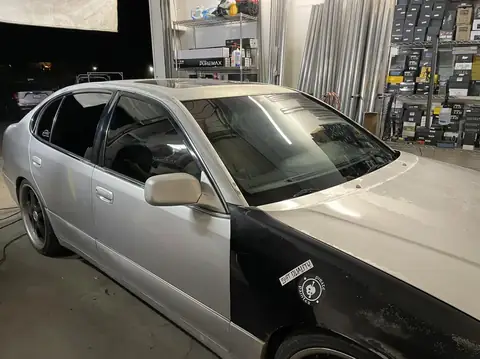 Lexus sedan window tint: Lexus stripped and retinted, 15% premium rear doors and rear windshield, 35% premium front doors, 70% ceramic front (view 5)
