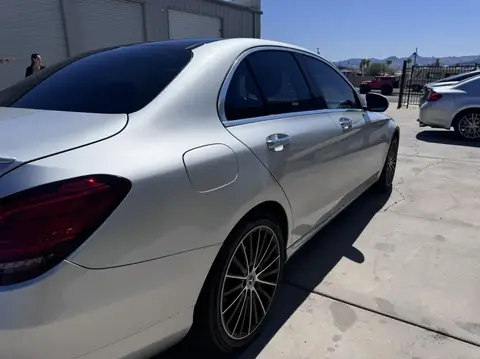 Mercedes C300 window tint: 35% sides and rear, 5% sunstrip (view 2)