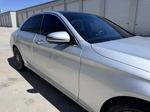 Mercedes C300 window tint: 35% sides and rear, 5% sunstrip (view 3)