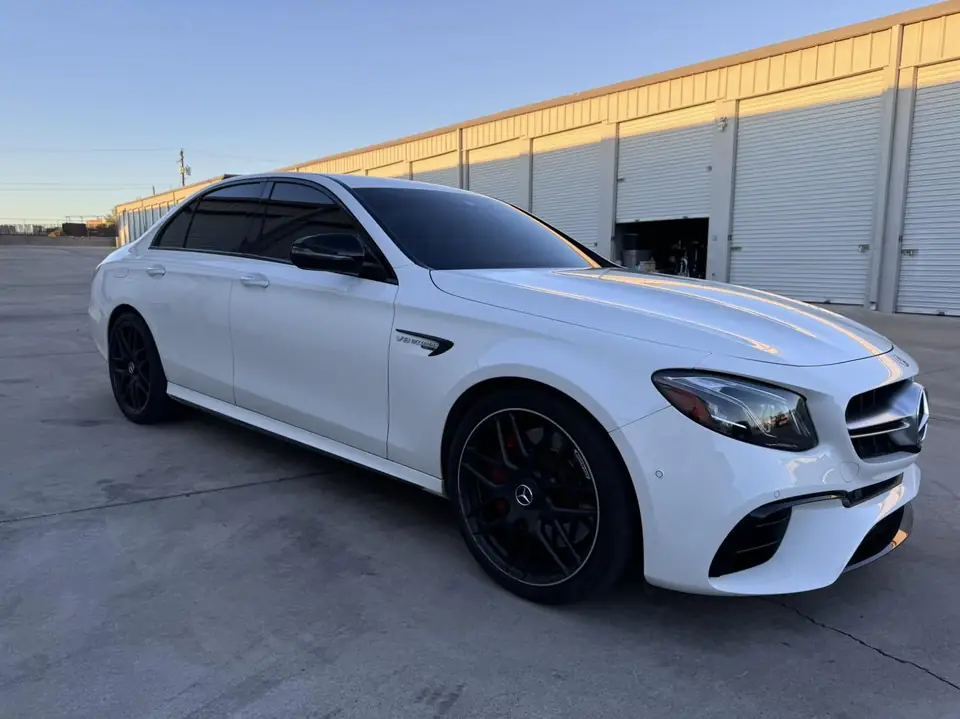 Mercedes C63 AMG window tint: 5% all sides and rear, 50% full windshield, 5% sun strip (view 3)