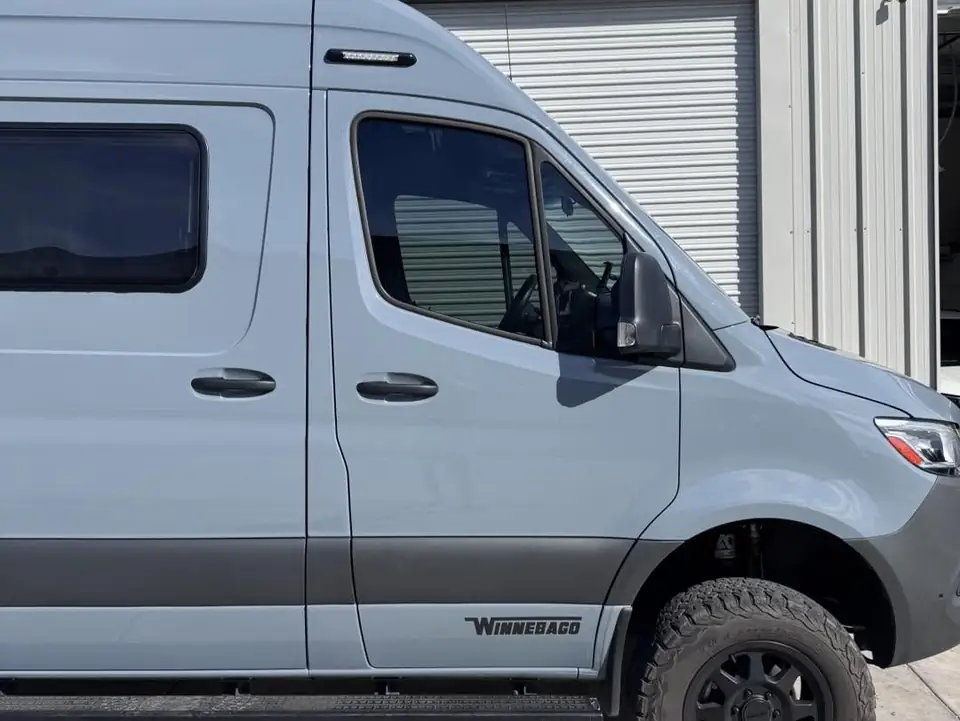 Mercedes Sprinter window tint: 70% Ceramic windshield, 35% front doors (view 2)