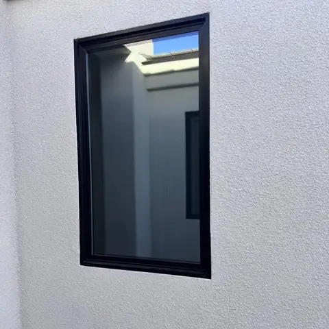 New home in 35% dual reflective film: Some flat glass action today, Adding some solar protection and additional privacy for this new home. 35% dual (view 3)