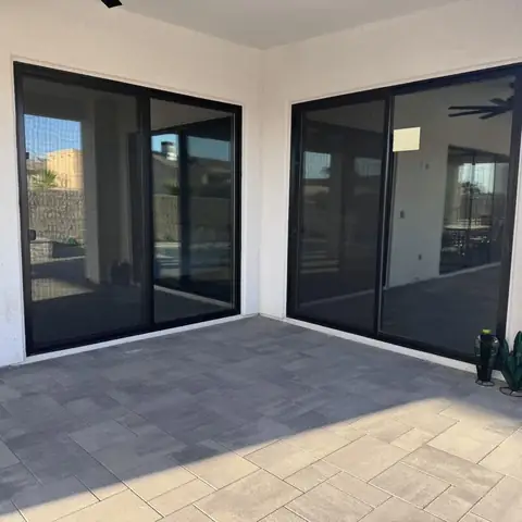 New home in 35% dual reflective film: Some flat glass action today, Adding some solar protection and additional privacy for this new home. 35% dual (view 5)