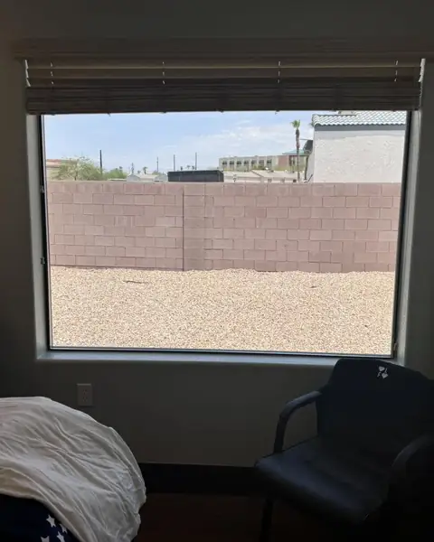 Office door and windows in dual reflective film: We installed our dual reflective 5% on the entry door and break room window, And installed our 35% (view 6)
