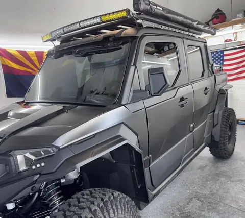 Polaris Xpedition window tint: 5% C-IR rear half, 25% C-IR front doors, 50% C-IR full windshield