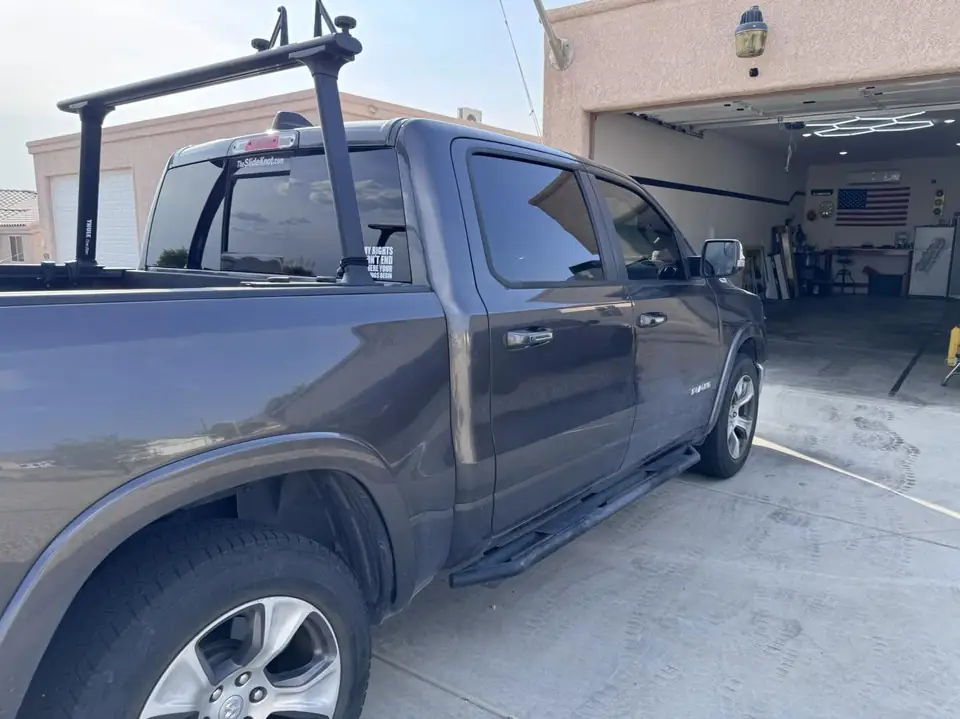 Ram 1500 window tint: 5% rear half, 15% front doors (view 4)