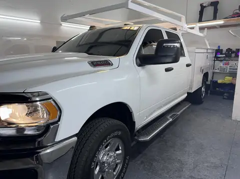 Ram 2500 window tint: 5% all sides and rear, 50% full windshield, 5% sun strip (view 2)